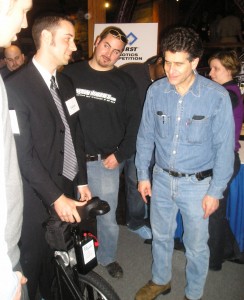 Daniel presents SBU to Dean Kamen (Segway inventor)